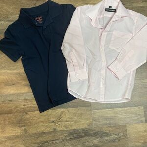 New Mix Kids Navy and Pink Shirts